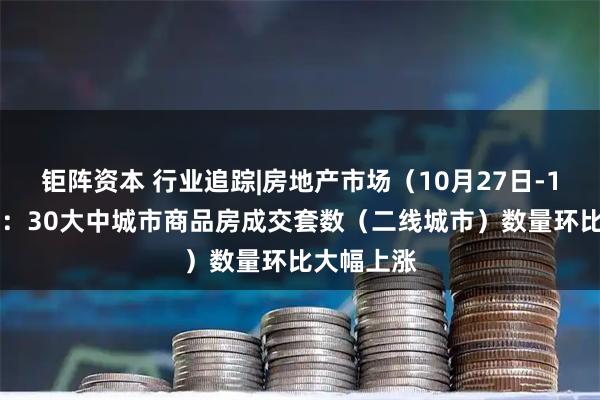钜阵资本 行业追踪|房地产市场（10月27日-11月2日）：30大中城市商品房成交套数（二线城市）数量环比大幅上涨